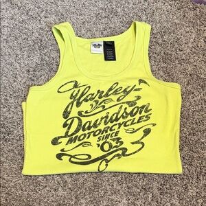 Harley-Davidson Women's Bright Yellow Tank Top